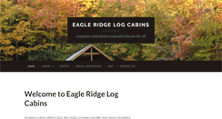 Desktop Screenshot of eagleridgelogcabins.com